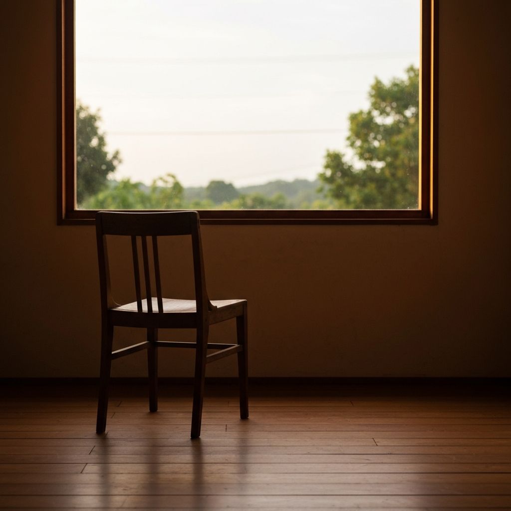 Window with natural light and empty chair